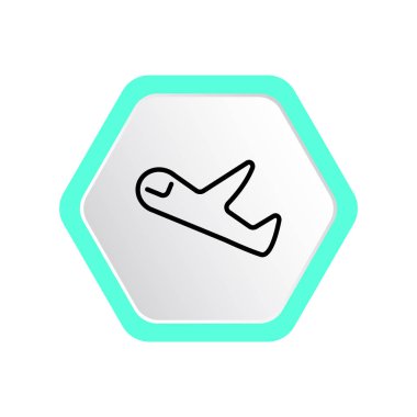 Basit uçak simgesini eps 10