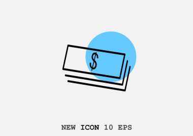 Dolar web simgesi yığını