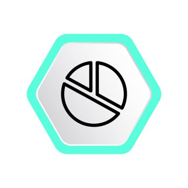 Yüzde kavramı yuvarlak web simgesi