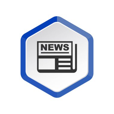 Basit gazete web simgesi