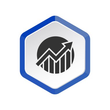 İş grafiği simgesinin vektör illüstrasyonu