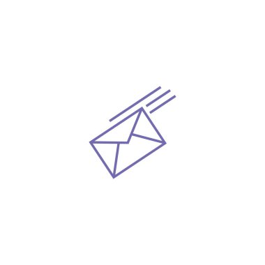 Basit anahat zarf illüstrasyon