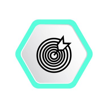 bir hedef gösteren tek simge