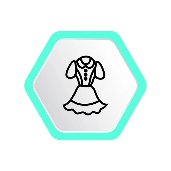 Dress web icon — Stock Vector