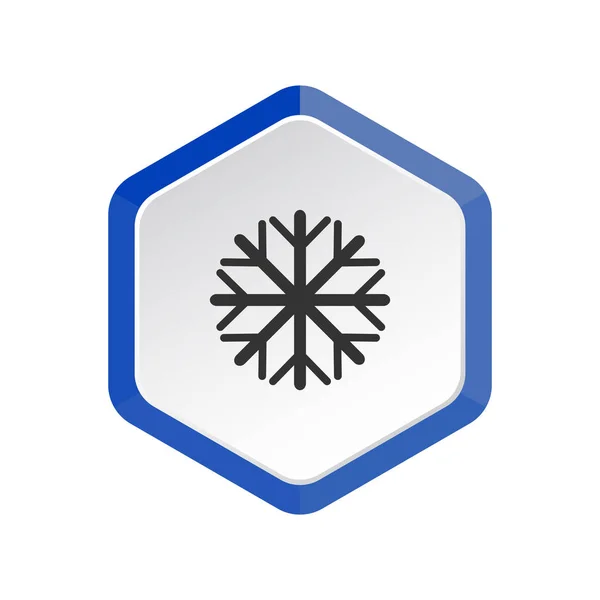 Copo de nieve icono web — Archivo Imágenes Vectoriales