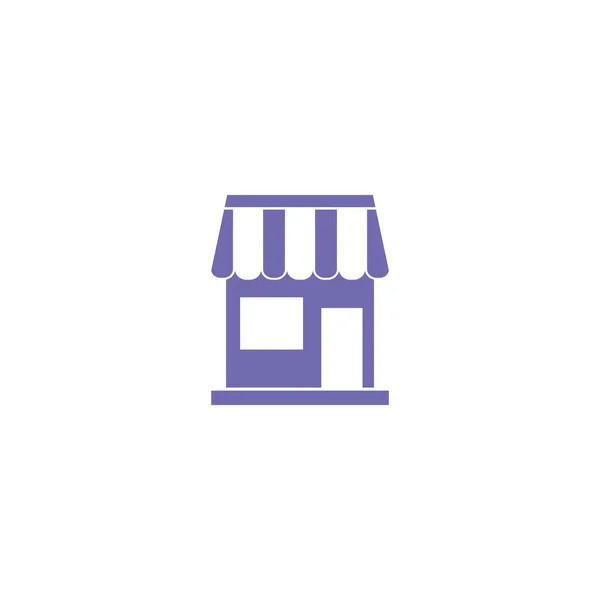 Esquema simple signo de tienda — Vector de stock