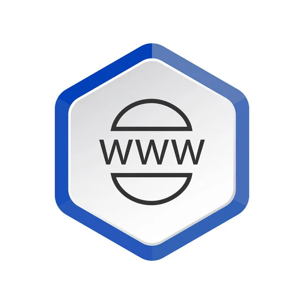 Www web pictogram — Stockvector