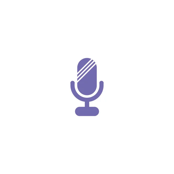 Ícone web microfone —  Vetores de Stock