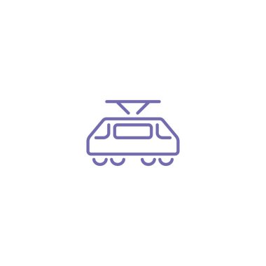 Basit tramvay web simgesi