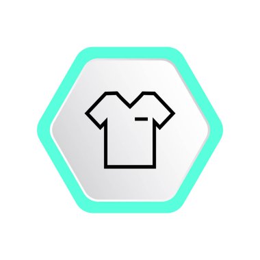 Giyim e-ticaret, vektör çizim için T-shirt web simgesi