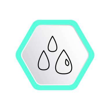 Sıvı damlacıkları basit web simgesi