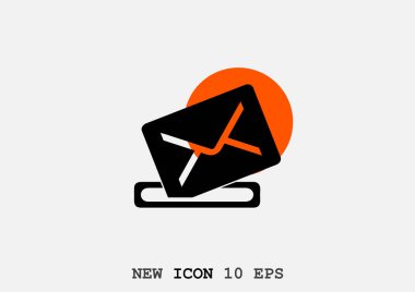 Basit anahat zarf illüstrasyon