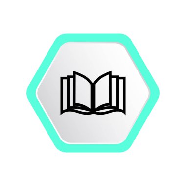 kitap web simge vektör çizim