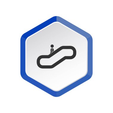 에스컬레이터, 간단한 표시에 남자