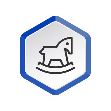 Çocuk oyuncak at web simgesi