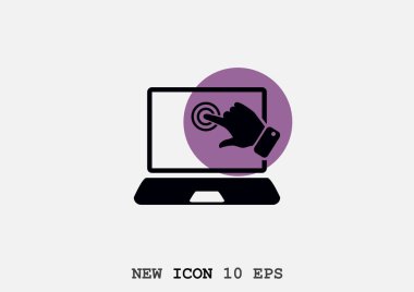 dizüstü web simgesi. 