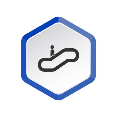 에스컬레이터, 간단한 표시에 남자