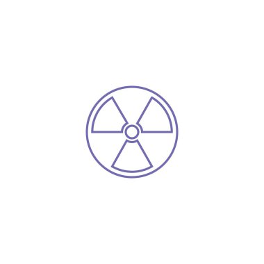 radyoaktif işareti illüstrasyon vektör 