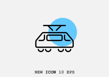 Basit tramvay web simgesi