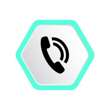 Telefon görüşmesi web simgesi, basit vektör çizim
