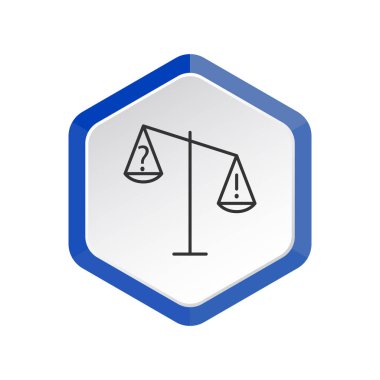 Ölçekler web simgesi. vektör tasarımı     