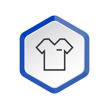 Giyim e-ticaret, vektör çizim için T-shirt web simgesi