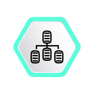 bilgi değişimi simgesi, vektör çizim