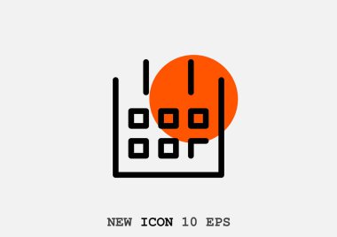 Takvim web simge vektör çizim