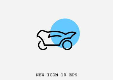 Basit motosiklet web simgesi