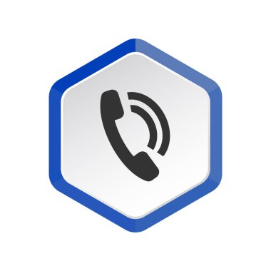 Telefon görüşmesi web simgesi, basit vektör çizim