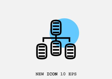 bilgi değişimi simgesi, vektör çizim