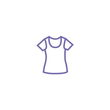 Giyim e-ticaret, vektör çizim için T-shirt web simgesi