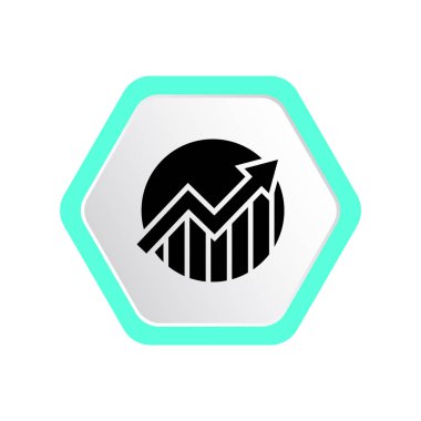 İş grafiği simgesinin vektör illüstrasyonu