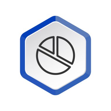 Yüzde kavramı yuvarlak web simgesi