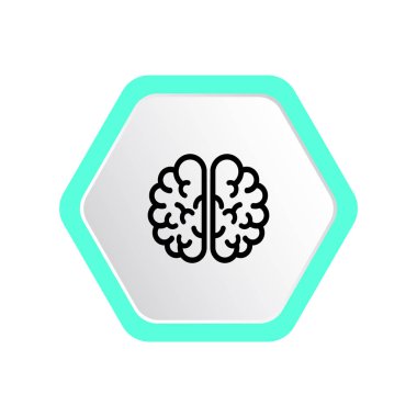 İzole beyin simgesi