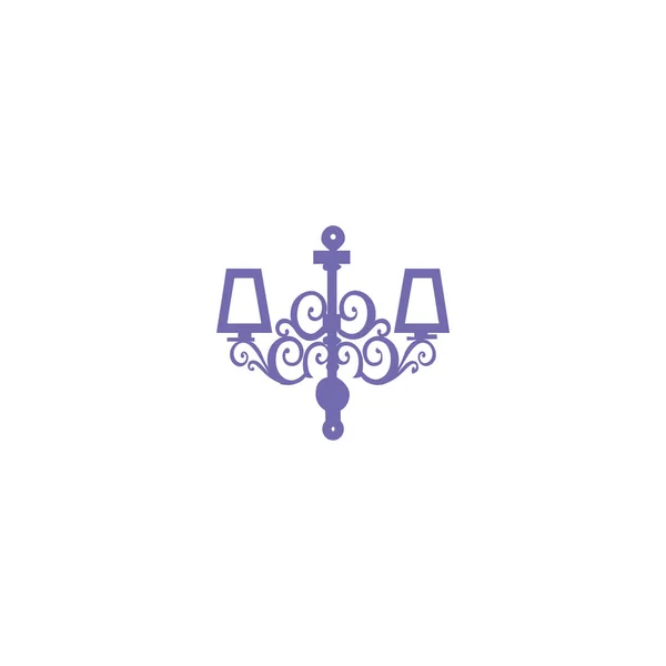 Candelabro icono web — Vector de stock