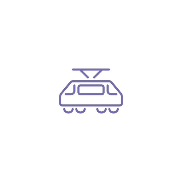 Simple icono web tranvía — Vector de stock