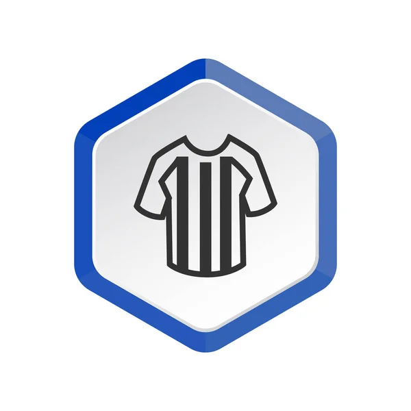 Vektor Illustration Von Fußball Shirt Web Symbol — Stockvektor