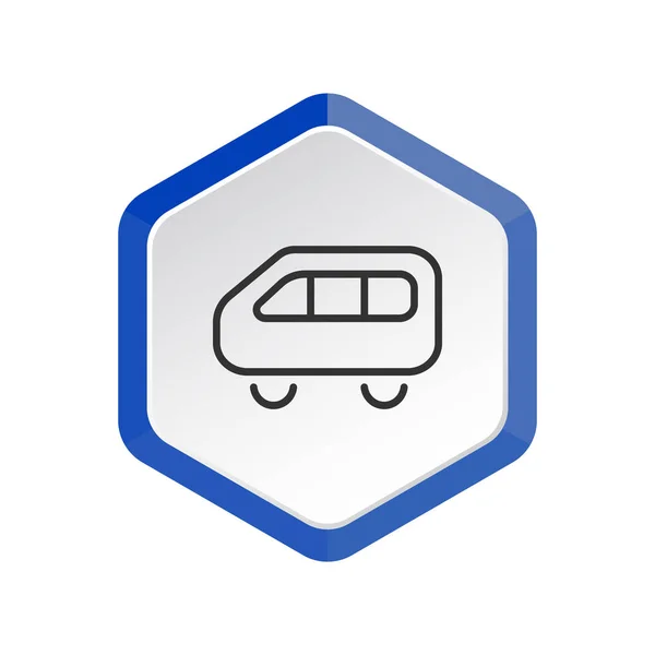 Sencillo icono web bus — Vector de stock