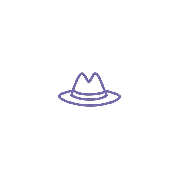 Sombrero icono web — Vector de stock