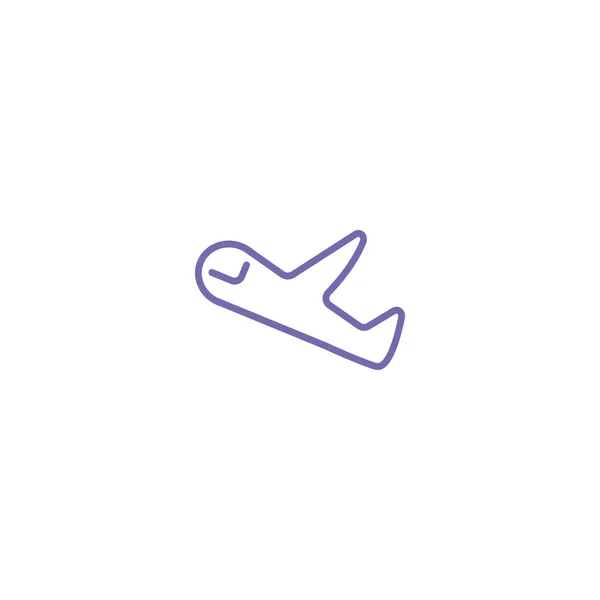 Simple Plane Icon Eps — Stock Vector