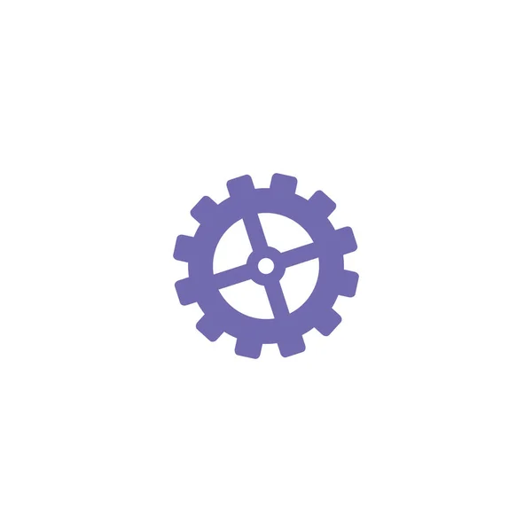 Zahnrad Setzen Web Symbol Vektordesign — Stockvektor