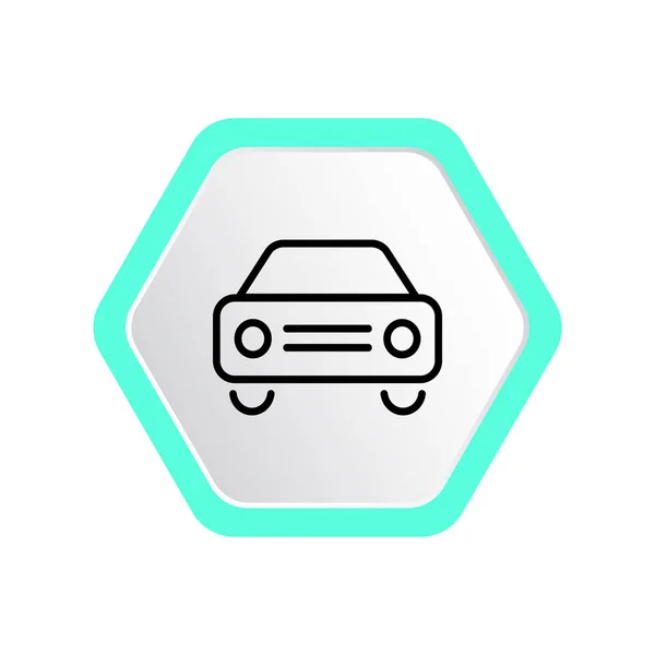 Coche icono simple — Vector de stock