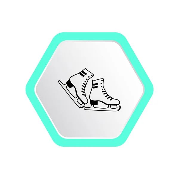 스케이트 웹 아이콘 — 스톡 벡터