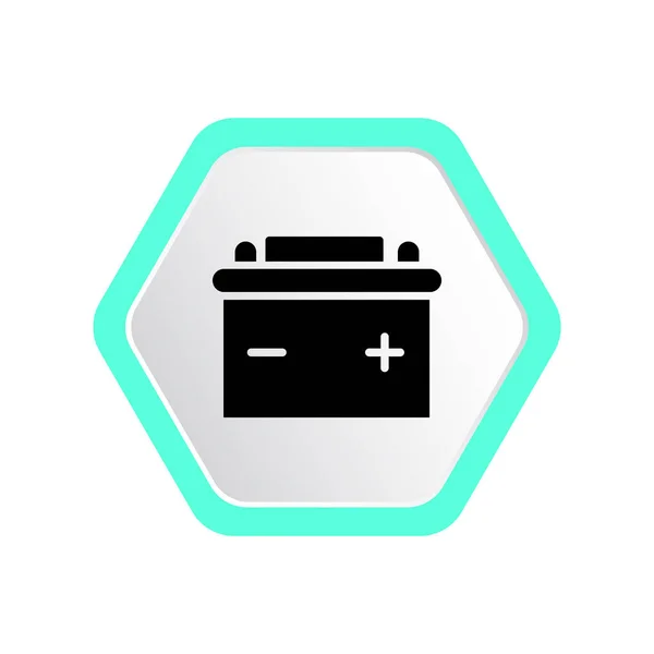 Ikona baterie vozu — Stockový vektor