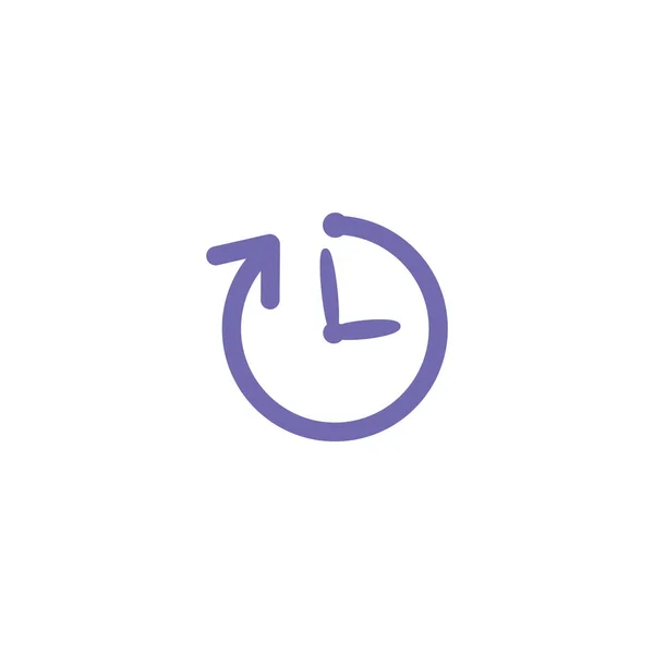 Reloj icono web — Vector de stock