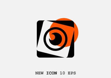 Objektif göz web simgesi