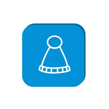 Kış şapka web simgesi