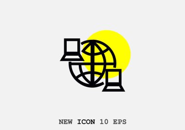 bilgi değişimi simgesi, vektör tasarımı