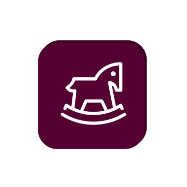 Çocuk oyuncak at web simgesi